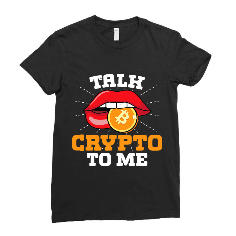 Crypto Trader Cryptocurrency Blockchain Hodl Candl Ladies Fitted T-Shirt by Vibrantora | Artistshot