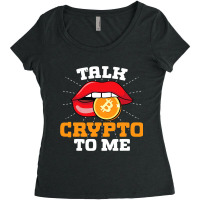 Crypto Trader Cryptocurrency Blockchain Hodl Candl Women's Triblend Scoop T-shirt | Artistshot