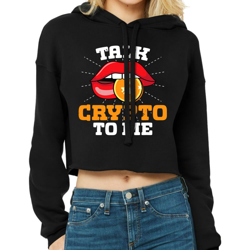 Crypto Trader Cryptocurrency Blockchain Hodl Candl Cropped Hoodie by Vibrantora | Artistshot