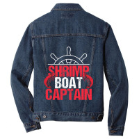 Captain And Catch Shrimp Men Denim Jacket | Artistshot