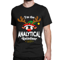 Christmas Pjs Analytical Xmas Reindeer Matching Classic T-shirt | Artistshot