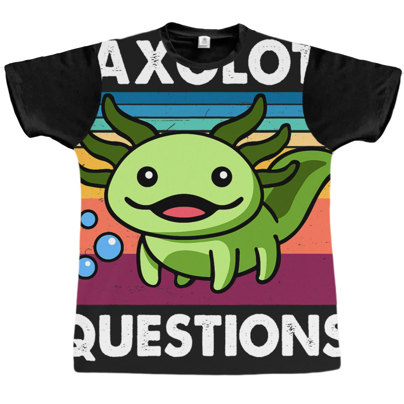 Cute Axolotl Shirt Funny I Axolotl Questions Salam Graphic T-shirt | Artistshot