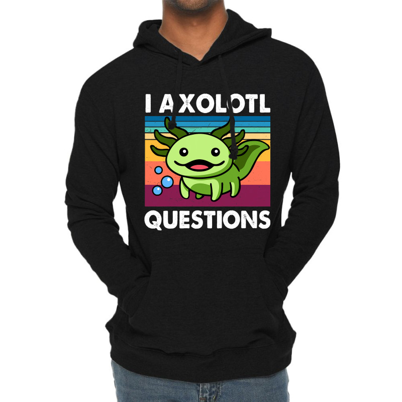 Cute Axolotl Shirt Funny I Axolotl Questions Salam Lightweight Hoodie | Artistshot