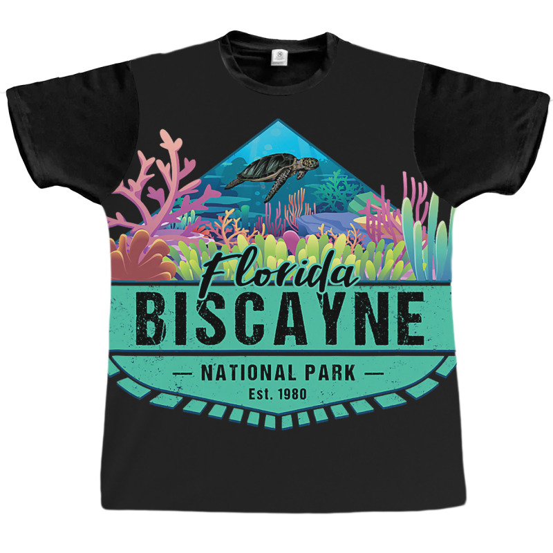 Biscayne National Park Florida Usa Coral Reef Sea  Graphic T-shirt | Artistshot