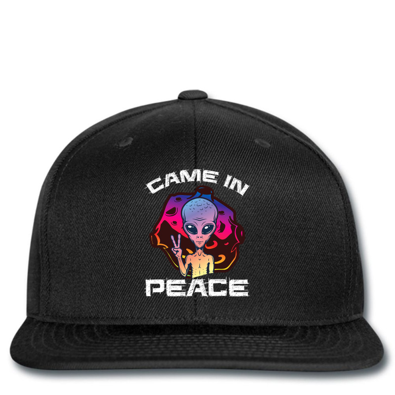 Came In Peace Ufo Abduction Alien Conspiracy Ufolo Printed hat by FriedBarcia | Artistshot