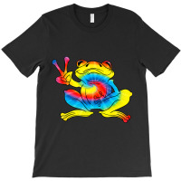 Cool Tie Dye Peace Frog 2funny Hippie Tadpole Love T-shirt | Artistshot