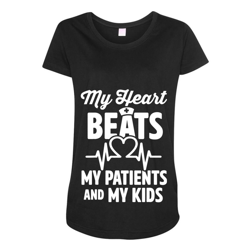 Cardiac Nurse Mom Cardiology My Heart Beats For Tw Maternity Scoop Neck T-shirt by ADDIECRUZ | Artistshot