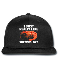 Cute Shrimp Design For Shrimp Lover Seafood Cool C Printed Hat | Artistshot