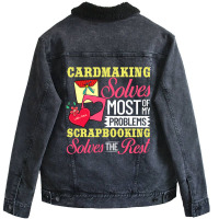 Cardmaking Card Maker Stamps Dies Crafting 2 Unisex Sherpa-lined Denim Jacket | Artistshot