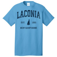 Laconia New Hampshire Nh Vintage Athletic Navy Sports Design Premium T Basic T-shirt | Artistshot