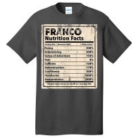 Franco Nutrition Facts Funny Name Humor Nickname T Shirt Basic T-shirt | Artistshot