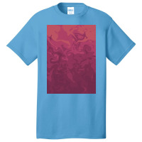 Dark Pink Swirls   Marble Basic T-shirt | Artistshot