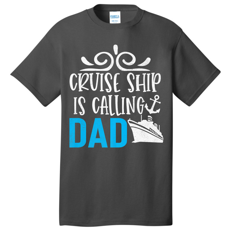 Ship Cruise Vacation Dad Family Cruising Trip Sailing Vintage Basic T-shirt | Artistshot