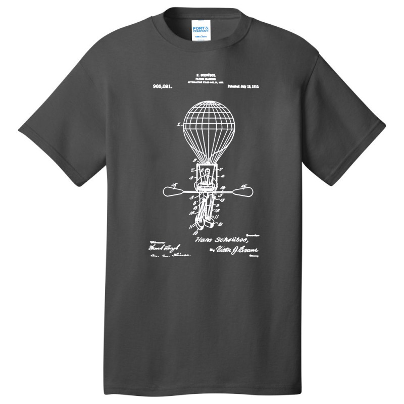 Flying Machine 1910 Patent, The Flying Machine 1910 Patent, Flying Mac Basic T-shirt | Artistshot