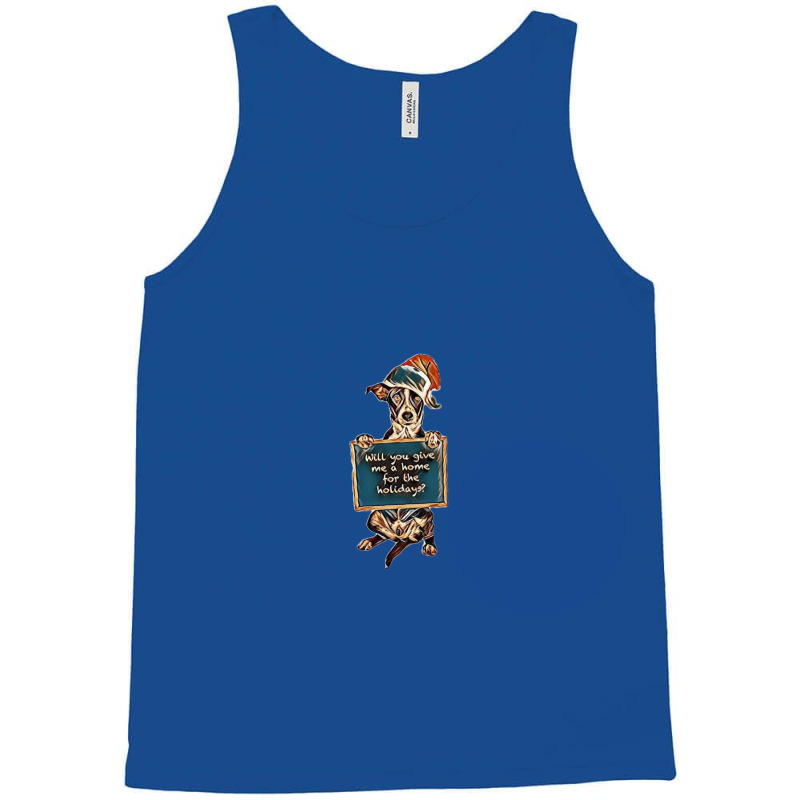 A Puppy Dog Sitting Up And Ho Tank Top | Artistshot