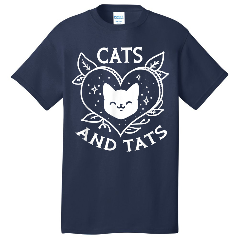 Funny Cats And Tats Product - Tattoo Art Design Gift Men Basic T-shirt | Artistshot