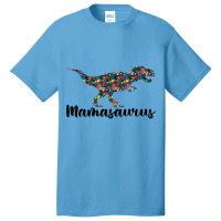 Mamasaurus T Rex Dinosaur Mother's Day Mothers Mama Saurus Funny Women Basic T-shirt | Artistshot