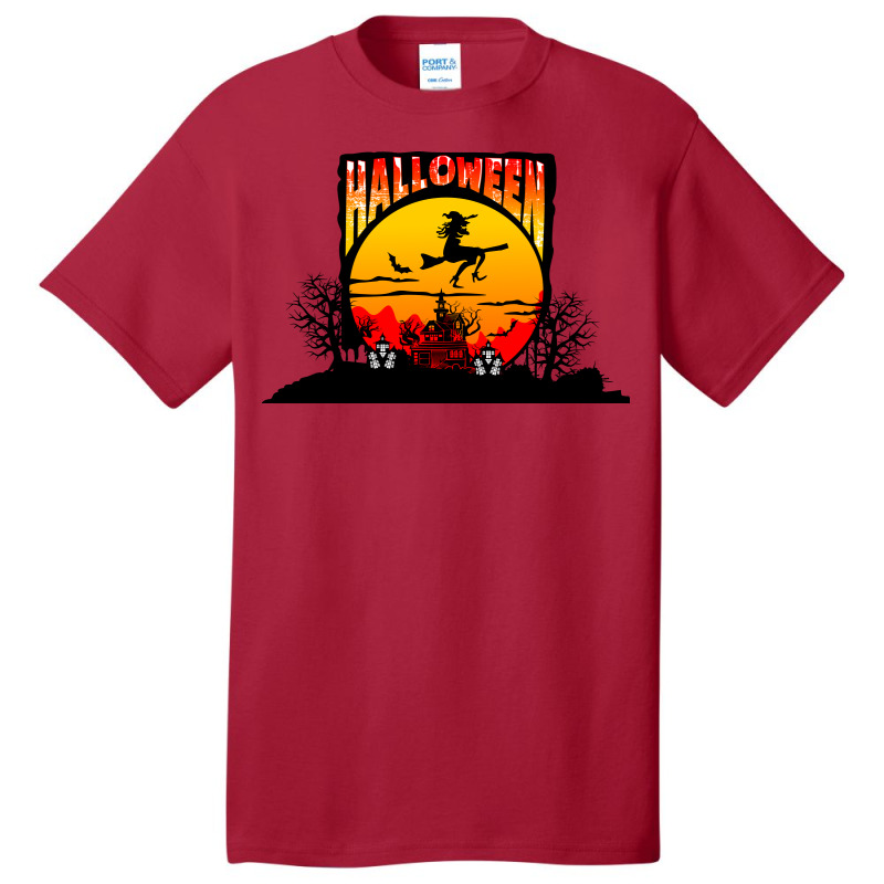 Halloween Graphic T-shirt Design And Typography Basic T-shirt | Artistshot