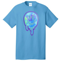 Dripping Smiley Face Basic T-shirt | Artistshot