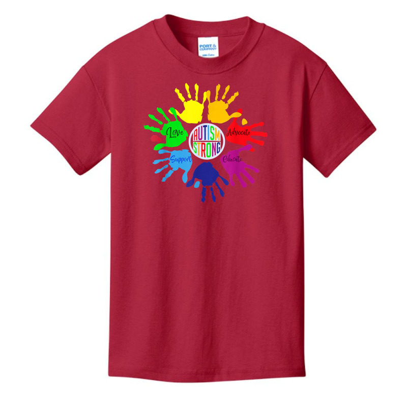 Autism Awareness Shirt Sign Language Hand Puzzle Support T Shirt Basic Youth T-shirt by RoyalStore | Artistshot