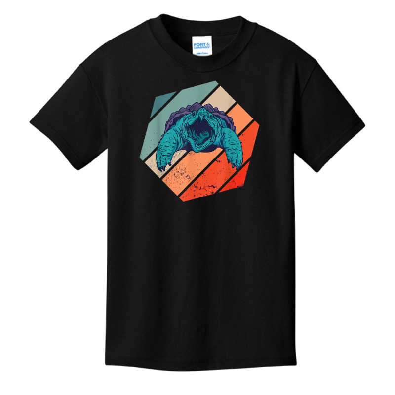 Snapping Turtle Hexa Retro Sea Animal Snapping Turtle Lover T Shirt Basic Youth T-shirt | Artistshot