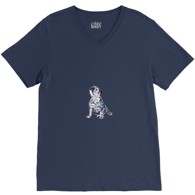 A Bulldog With A Skin Disease V-neck Tee | Artistshot