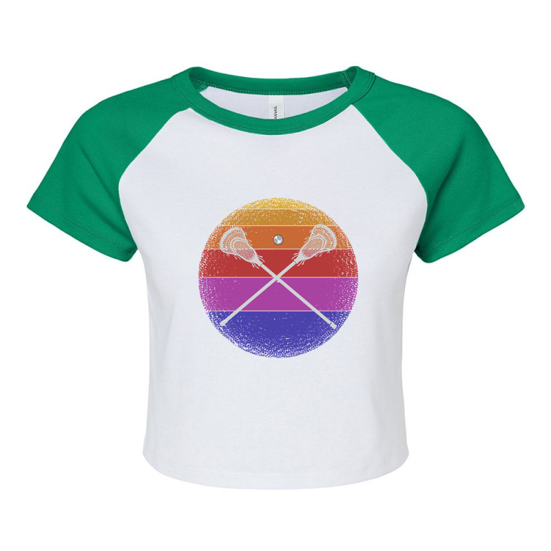 Lacrosse Funny Lax-to0gu Raglan Crop Top by trampolinnervous53 | Artistshot