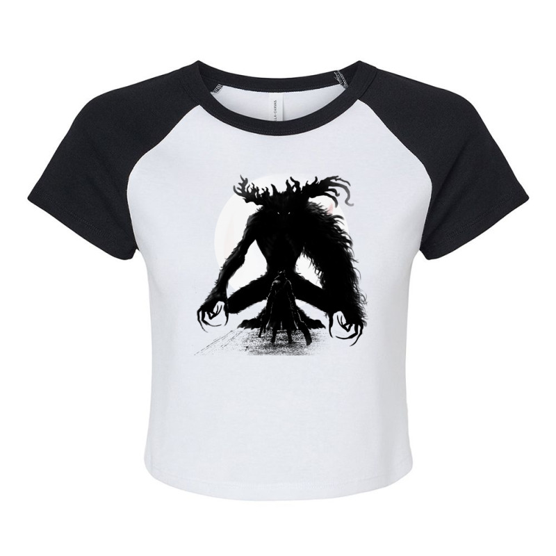 Time To Hunt Raglan Crop Top by SaraBachmann | Artistshot