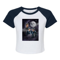 Nathan Fielder Dramatic Galaxy Wolf Print Style Raglan Crop Top | Artistshot