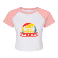 I Keep All My Jokes In A Dad-a-base Vintage Father's Day Dad Raglan Crop Top | Artistshot