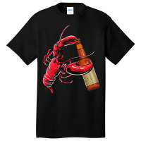 Beer Lover Lobster Drinks Beer Basic T-shirt | Artistshot