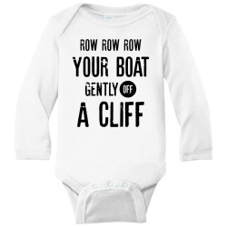 Custom Row Row Row Your Boat Gently Off A Cliff | Funny Quotes Youth Tee By  Rafaellopez - Artistshot