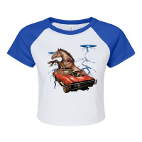 American Muscle Cars - Thunderstorm Car - Auto Mechanic Gift Raglan Crop Top | Artistshot