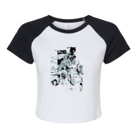 Metal Gear Solid Watercolor 1 Raglan Crop Top | Artistshot