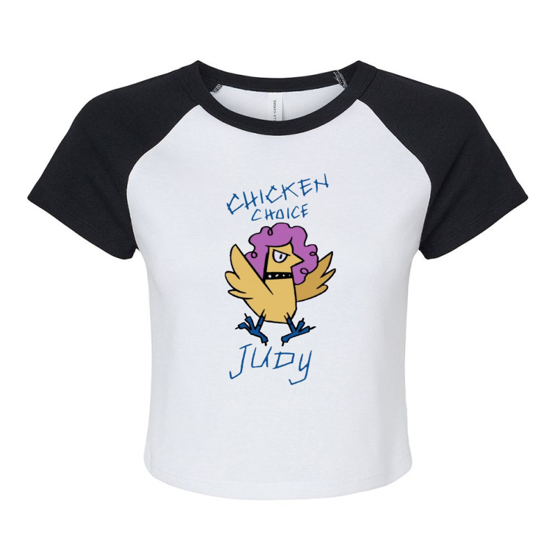 Infinity Train Chicken Choice Judy Raglan Crop Top by njahyuaiit | Artistshot