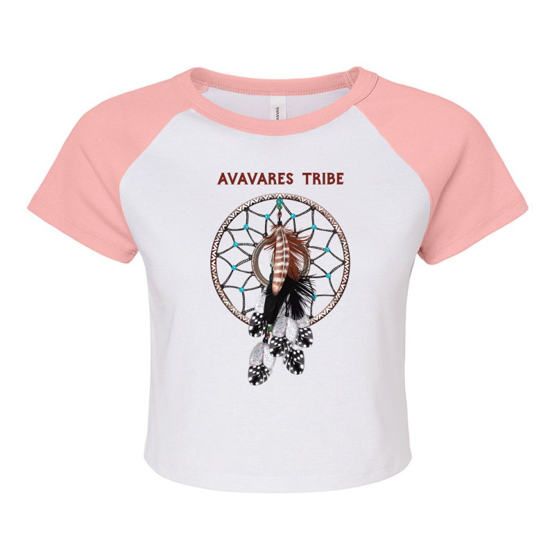 Avavares Native American Indian Retro Dreamcatcher Feather Music Raglan Crop Top by ayobtsezary | Artistshot