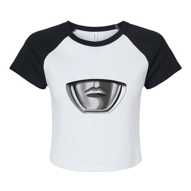 Trending Mighty Morphin Power Mask Black Raglan Crop Top by quanghuydinh1 | Artistshot