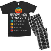 Before You Bother Me Funny Tech Support 2techies D Men's T-shirt Pajama Set | Artistshot