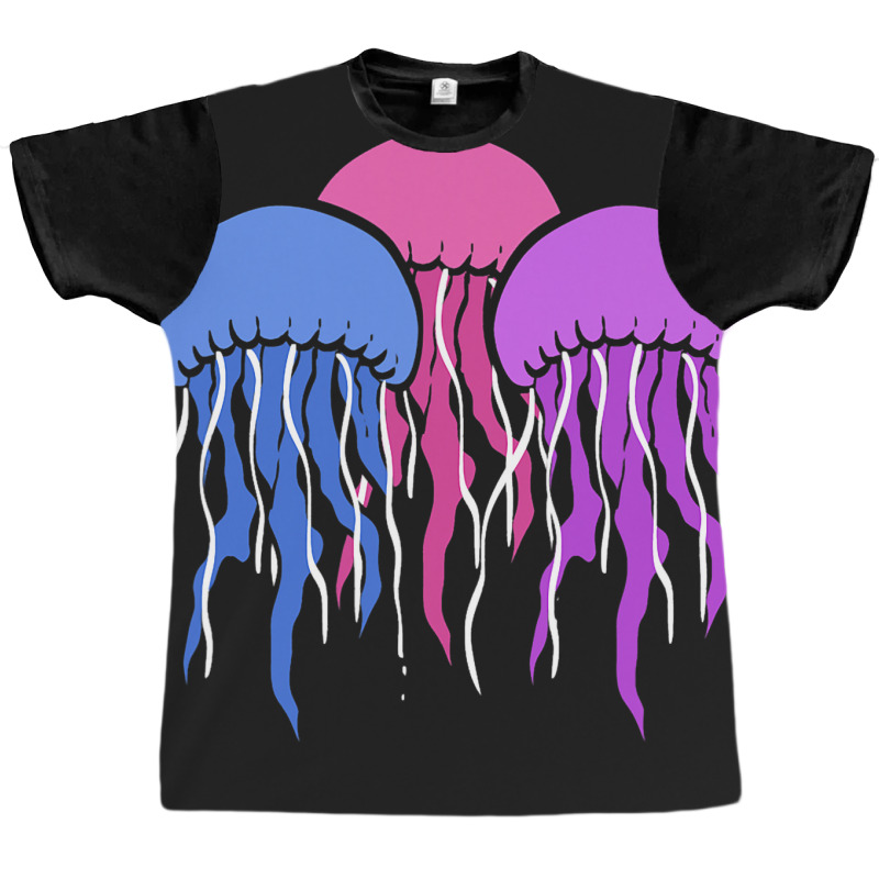 Colorful Jellyfish Fisherman Or Nature Lover Graphic T-shirt | Artistshot