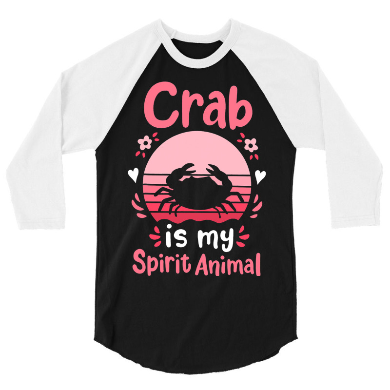 Crab Spirit Animal 21 3/4 Sleeve Shirt | Artistshot