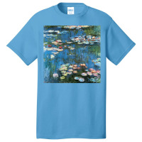 Waterlilies By Claude Monet Basic T-shirt | Artistshot