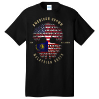 American Grown Malaysian Roots Vintage Usa & Malaysia T Shirt Basic T-shirt | Artistshot