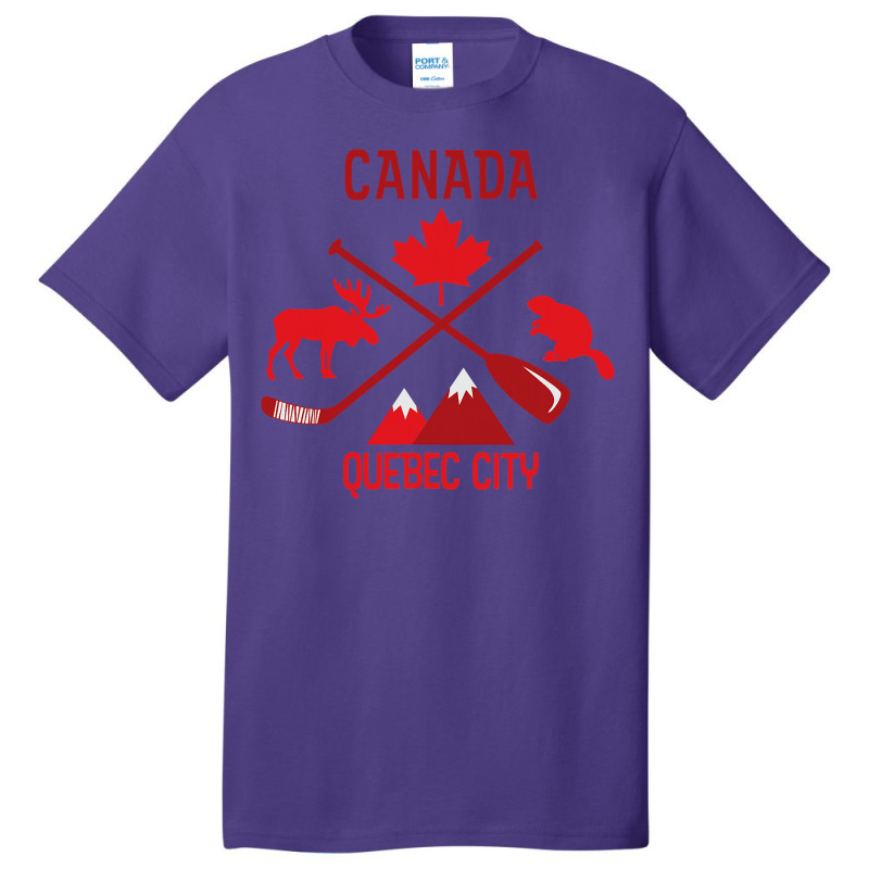 Quebec City Canada Product Basic T-shirt by trokeryth | Artistshot