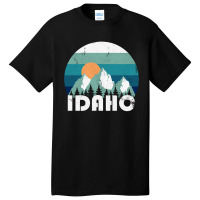 Idaho State Retro Vintage Pullover Hoodie Basic T-shirt | Artistshot