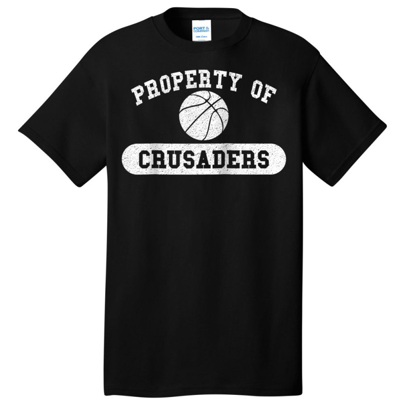 Property Of Crusaders Basketball Raglan Baseball Tee Basic T-shirt | Artistshot