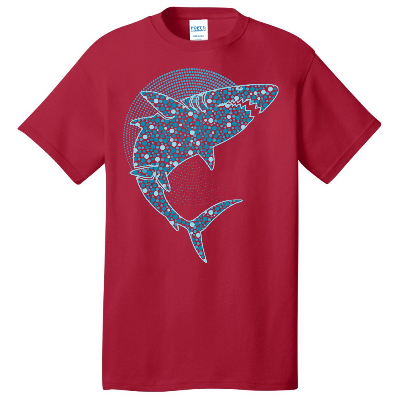 Dot Day T  Shirt Blue Polka Dot Shark September 15th International Dot Basic T-shirt | Artistshot