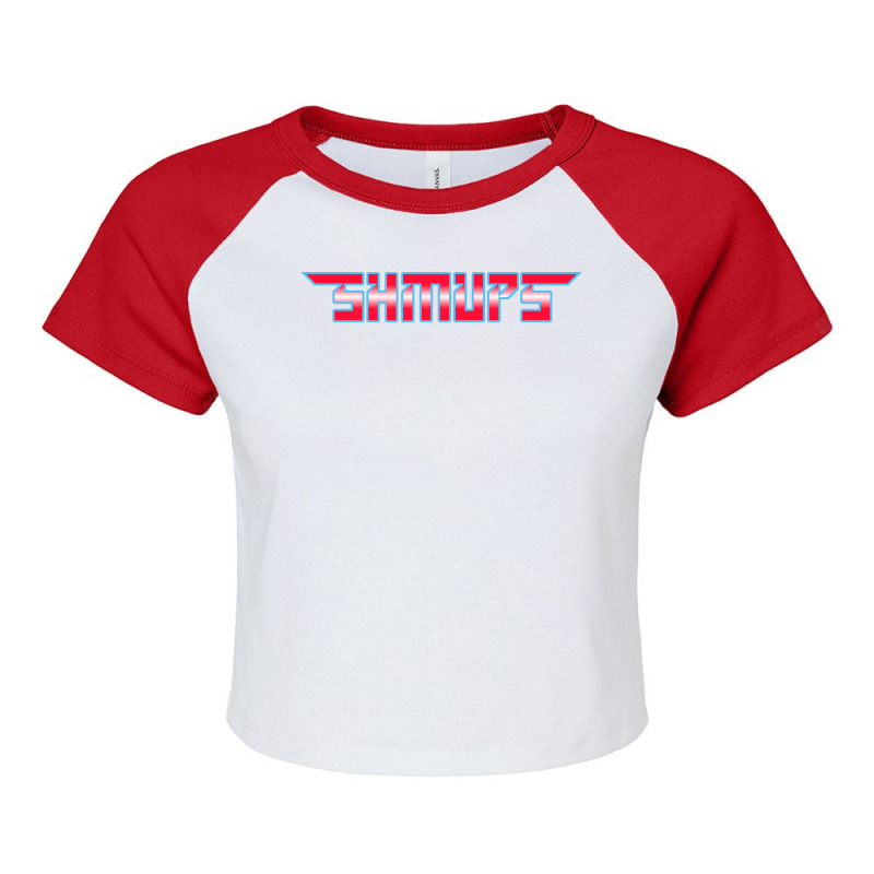 Shmups Raglan Crop Top by tusuppelekc | Artistshot