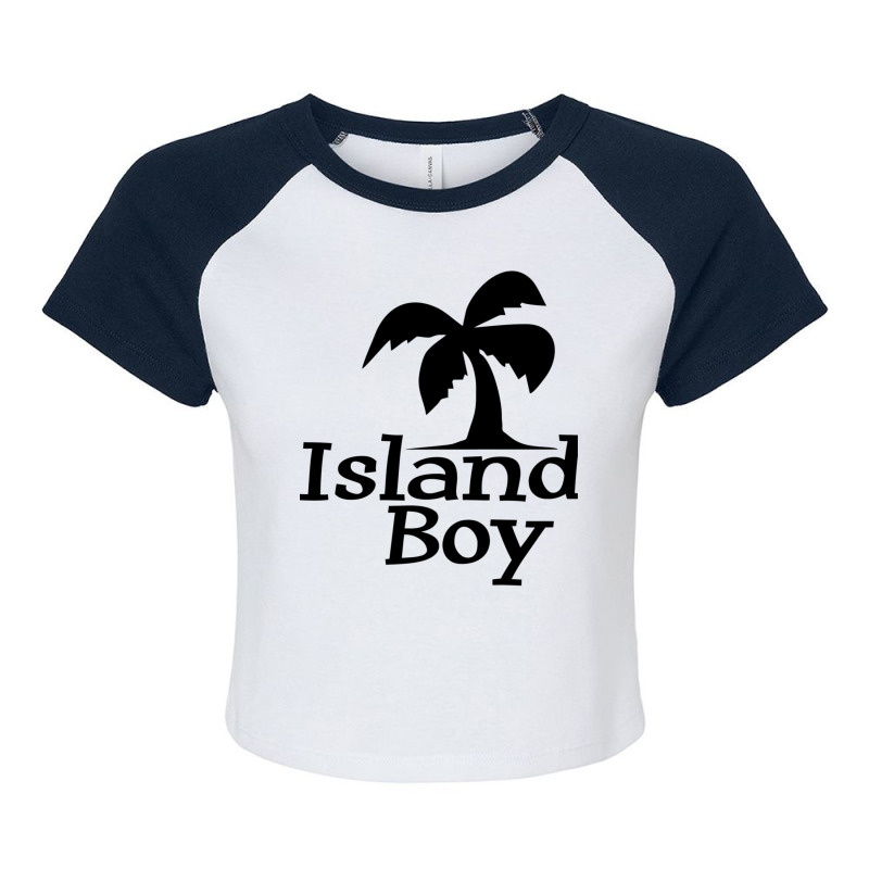 Island Boy Raglan Crop Top by SaraBachmann | Artistshot