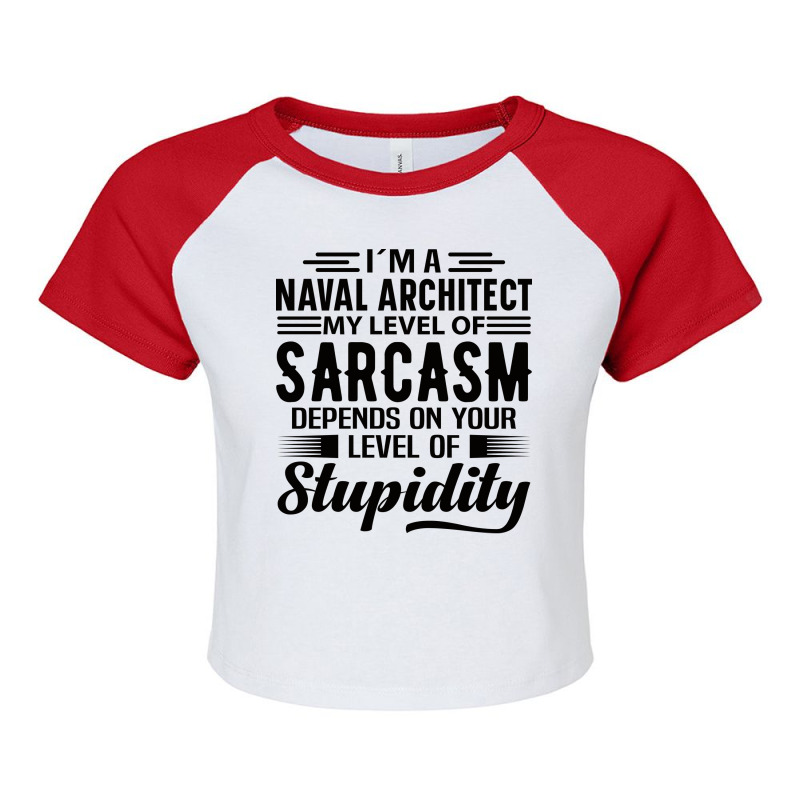 Im A Naval Architect Gift Raglan Crop Top by sawinwillcaz | Artistshot