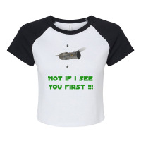 See You First Hubble Design Girl Raglan Crop Top | Artistshot